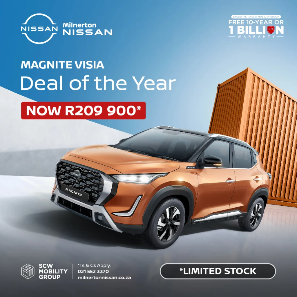 Magnite Visia now R209 900