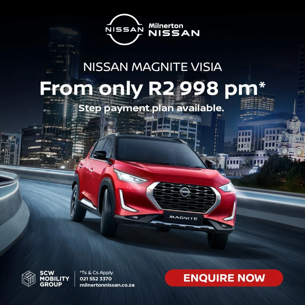 Nissan Magnite Visia from only R2 998 per month*