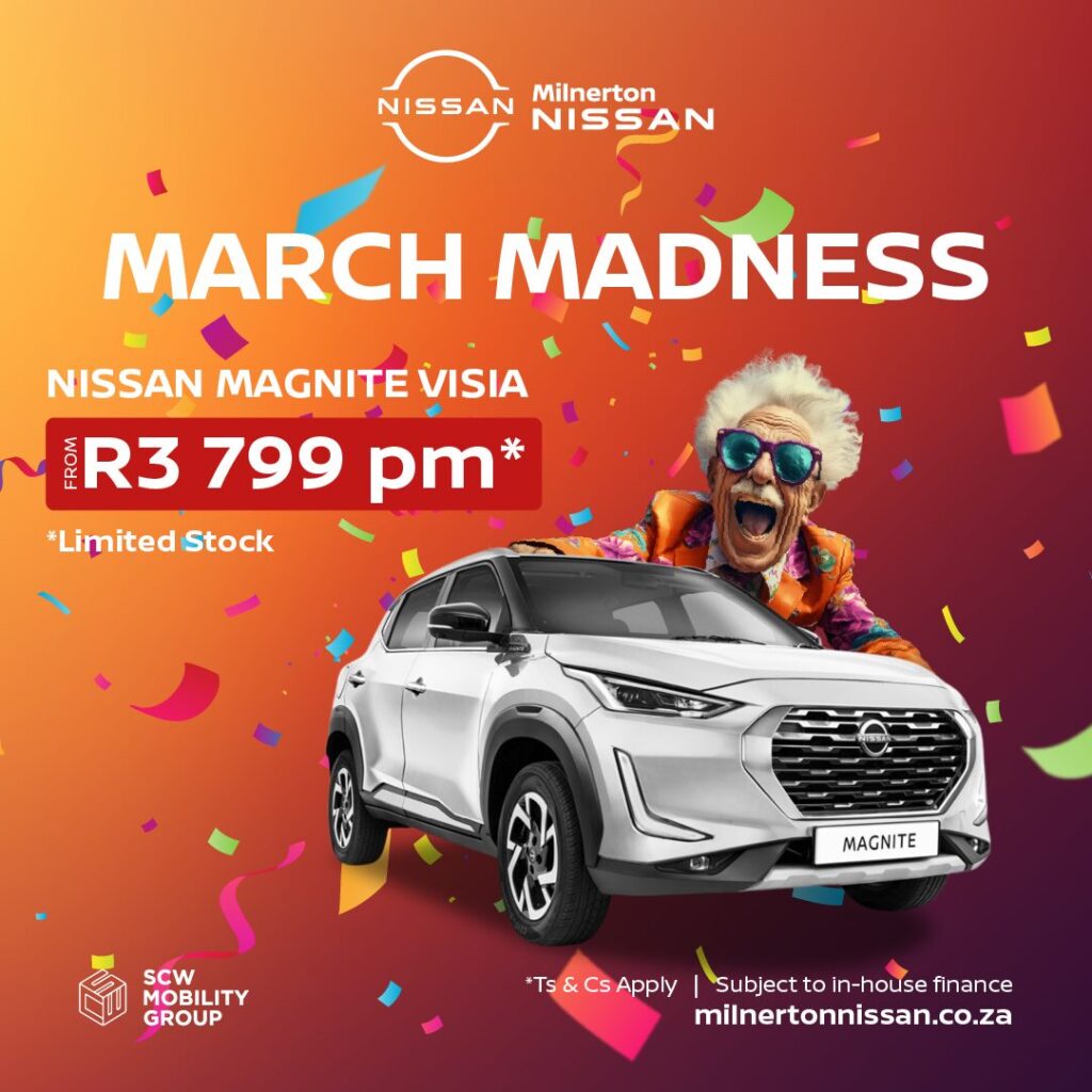 Nissan Magnite Visia from R3 799pm*