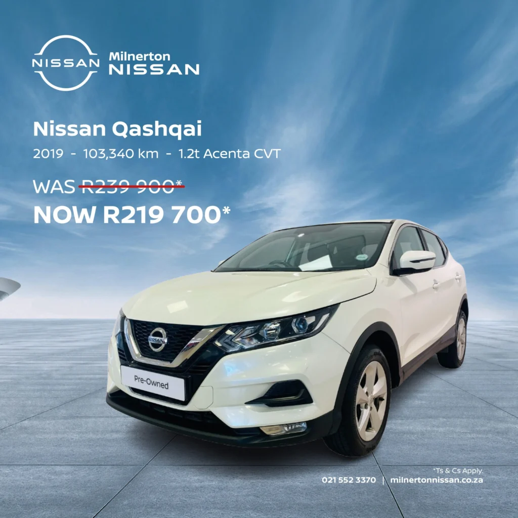 2019 Nissan Qashqai 1.2T Acenta CVT now R219 700*