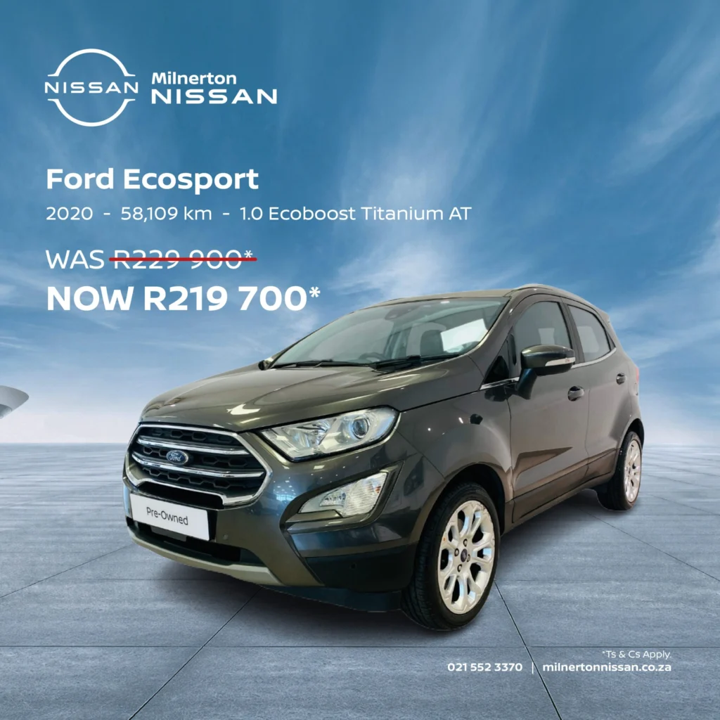 2020 Ford Ecosport 1.0 Ecoboost Titanium AT now R219 700*