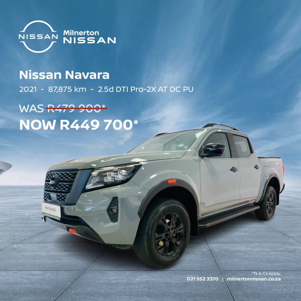 2021 Nissan Navara 2.5D DTI Pro-2X AT now R449 700*