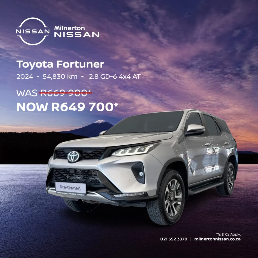 2024 Toyota Fortuner 2.8 GD-6 4X4 AT now R649 700*