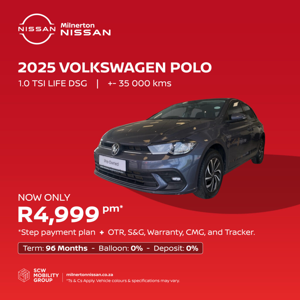 2025 VW Polo 1.0 TSI LIfe DSG now only R4 999pm*