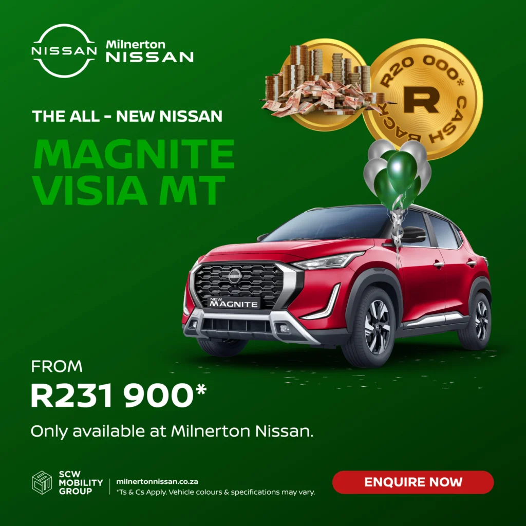 Nissan Magnite Visia MT from R231 900*